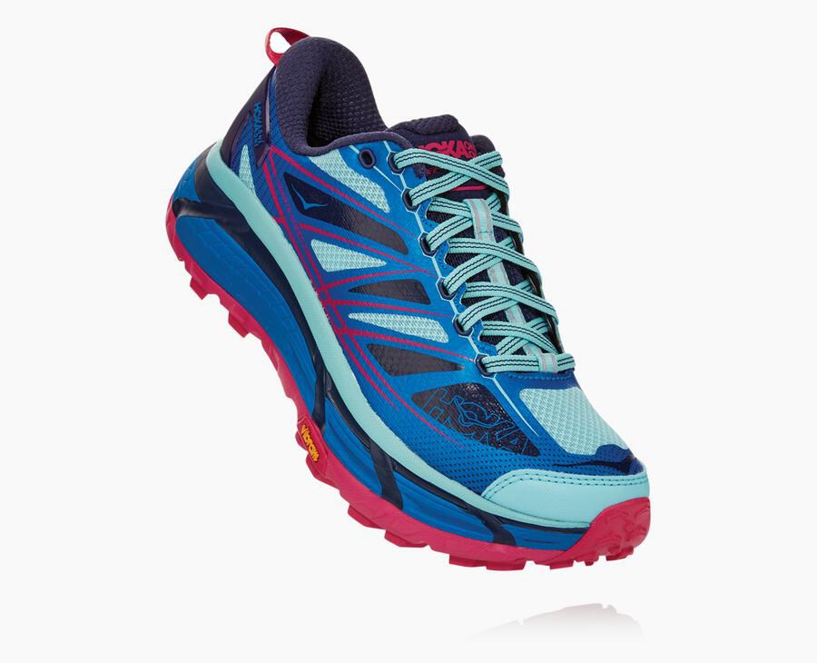 Hoka One One Trail Schoenen Dames - Mafate Speed 2 - Donkerblauw - AQ5801273